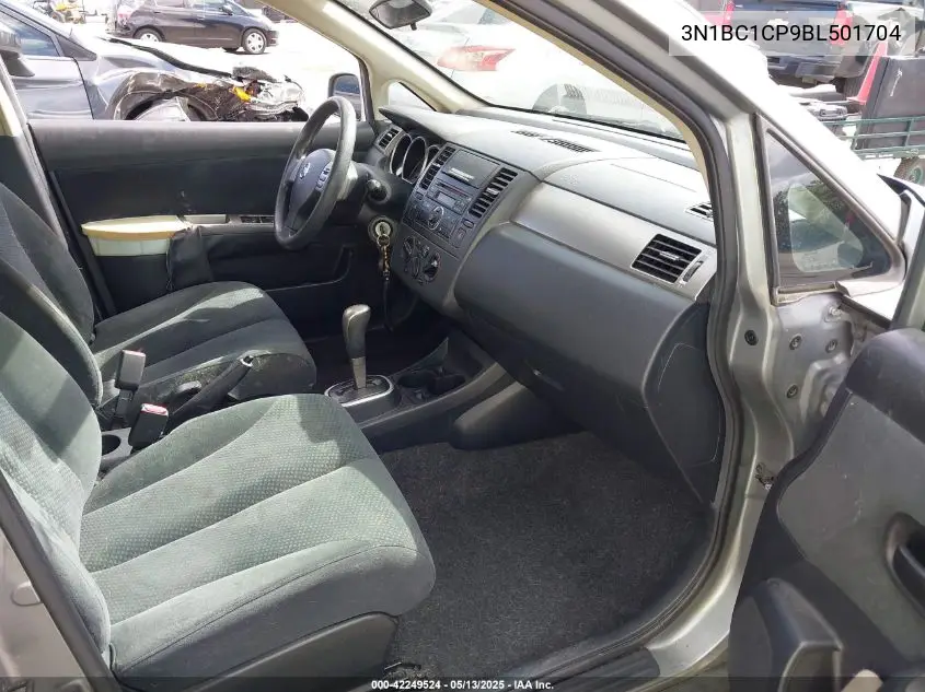 2011 Nissan Versa 1.8S VIN: 3N1BC1CP9BL501704 Lot: 42249524