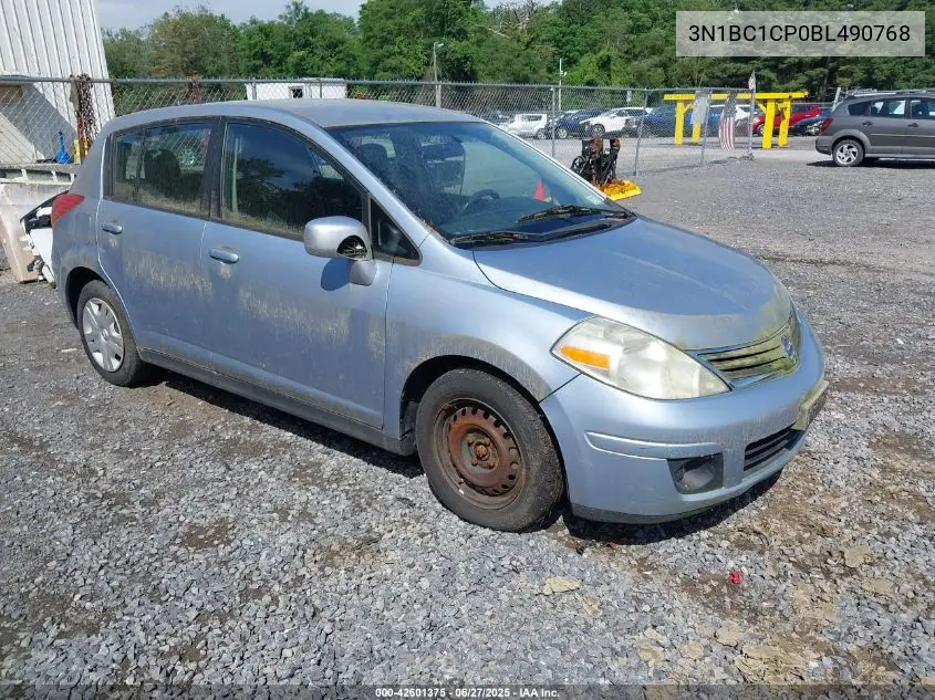 2011 Nissan Versa 1.8S VIN: 3N1BC1CP0BL490768 Lot: 42601375