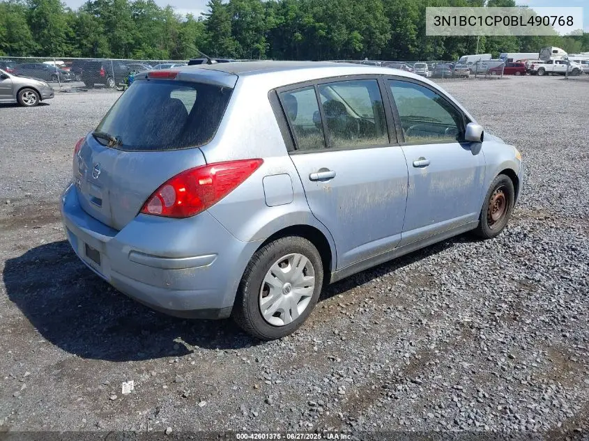 2011 Nissan Versa 1.8S VIN: 3N1BC1CP0BL490768 Lot: 42601375