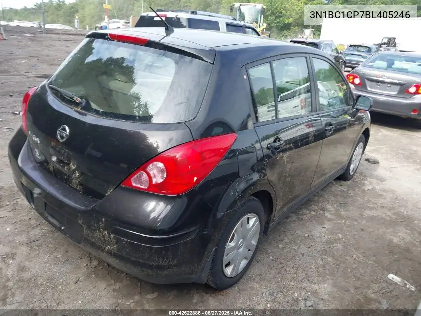 2011 Nissan Versa 1.8S VIN: 3N1BC1CP7BL405246 Lot: 42622886