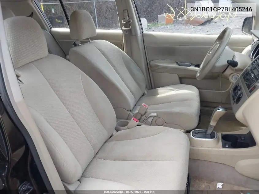 2011 Nissan Versa 1.8S VIN: 3N1BC1CP7BL405246 Lot: 42622886