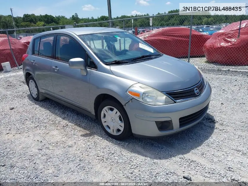 2011 Nissan Versa 1.8S VIN: 3N1BC1CP7BL488435 Lot: 42623188