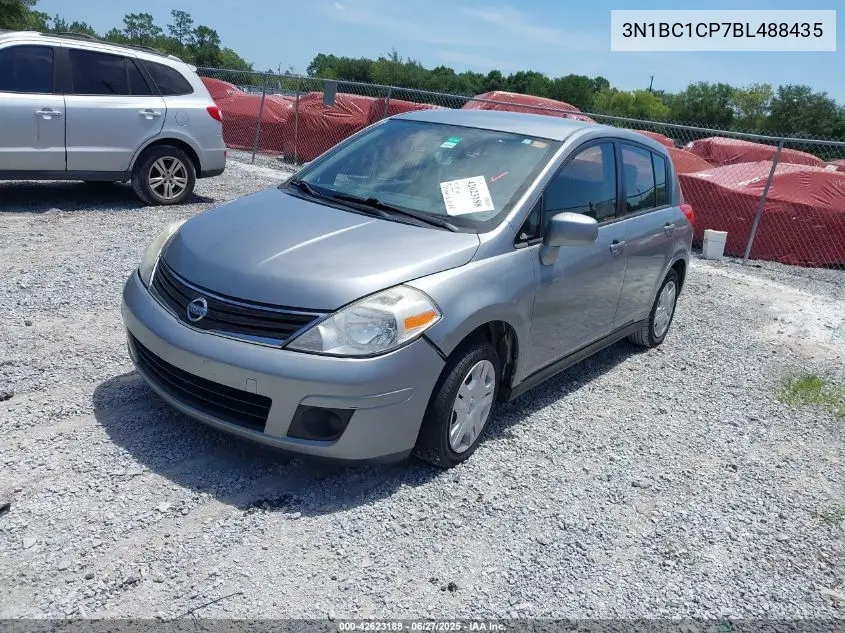 2011 Nissan Versa 1.8S VIN: 3N1BC1CP7BL488435 Lot: 42623188