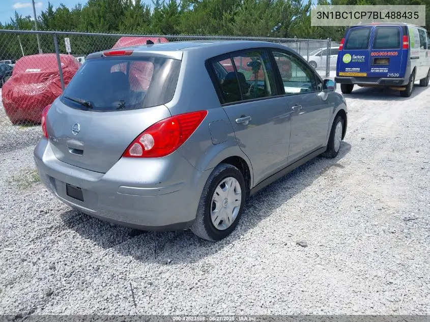 2011 Nissan Versa 1.8S VIN: 3N1BC1CP7BL488435 Lot: 42623188