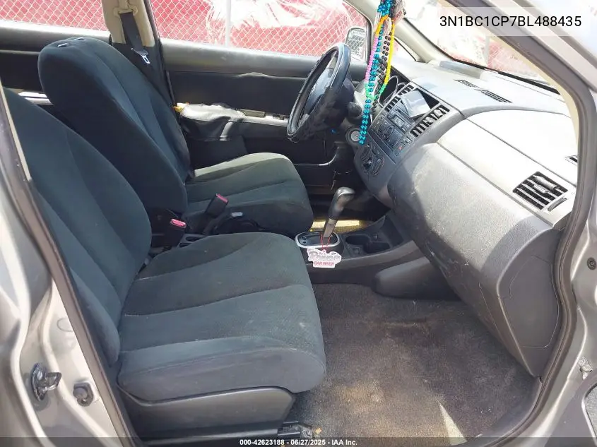 2011 Nissan Versa 1.8S VIN: 3N1BC1CP7BL488435 Lot: 42623188