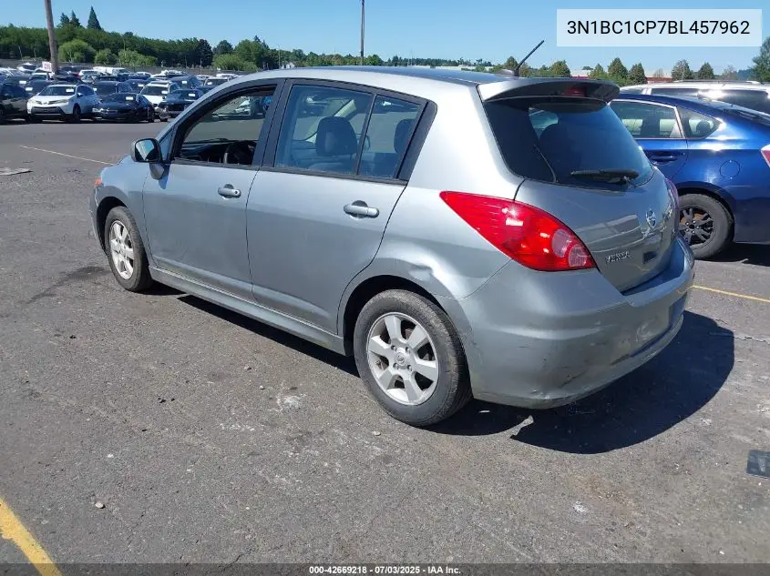 2011 Nissan Versa 1.8Sl VIN: 3N1BC1CP7BL457962 Lot: 42669218