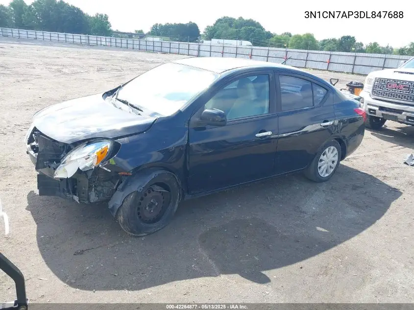 2013 Nissan Versa 1.6 Sv VIN: 3N1CN7AP3DL847688 Lot: 42264877