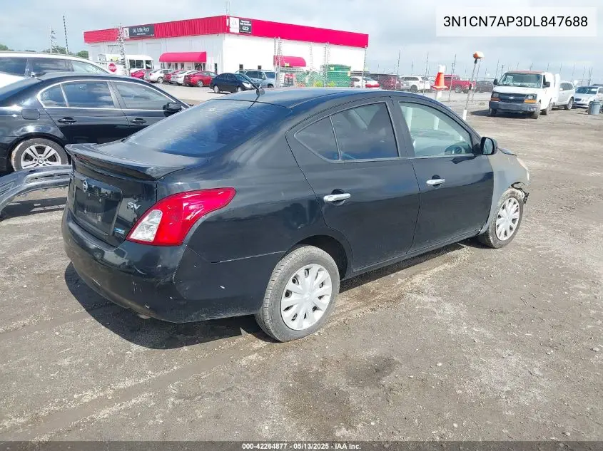 2013 Nissan Versa 1.6 Sv VIN: 3N1CN7AP3DL847688 Lot: 42264877
