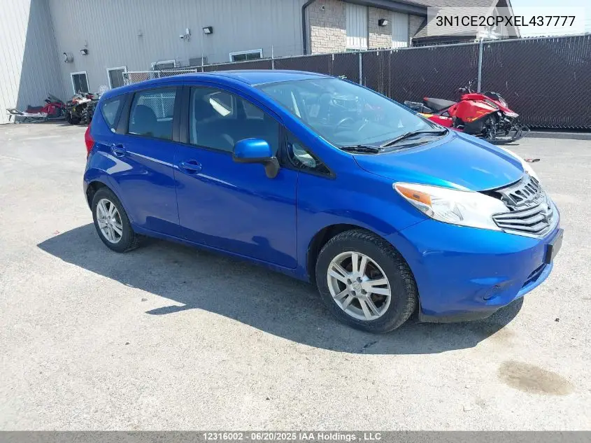 2014 Nissan Versa Note S/S Plus/Sv/Sl VIN: 3N1CE2CPXEL437777 Lot: 12316002