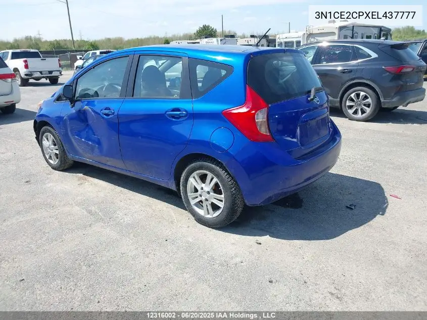 2014 Nissan Versa Note S/S Plus/Sv/Sl VIN: 3N1CE2CPXEL437777 Lot: 12316002