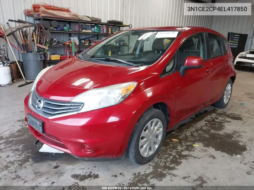 2014 Nissan Versa Note S (Sr) VIN: 3N1CE2CP4EL417850 Lot: 42239578