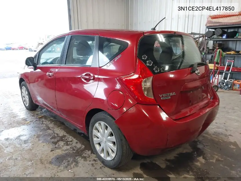 2014 Nissan Versa Note S (Sr) VIN: 3N1CE2CP4EL417850 Lot: 42239578