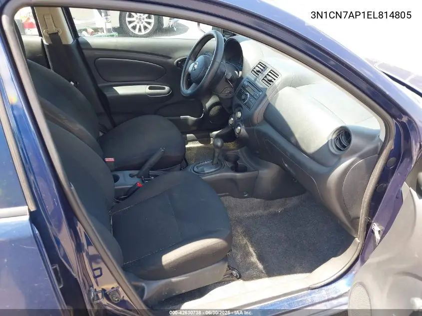 3n1cn7ap1el814805 3N1CN7AP1EL814805 2014 Nissan Versa 1.6 S+