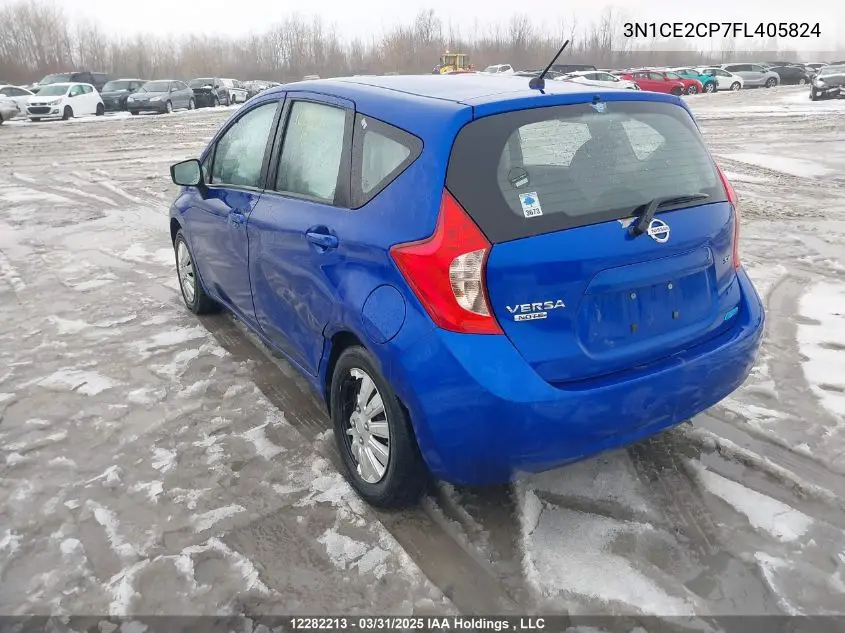 2015 Nissan Versa Note S/S Plus/Sv/Sl/Sr VIN: 3N1CE2CP7FL405824 Lot: 12282213