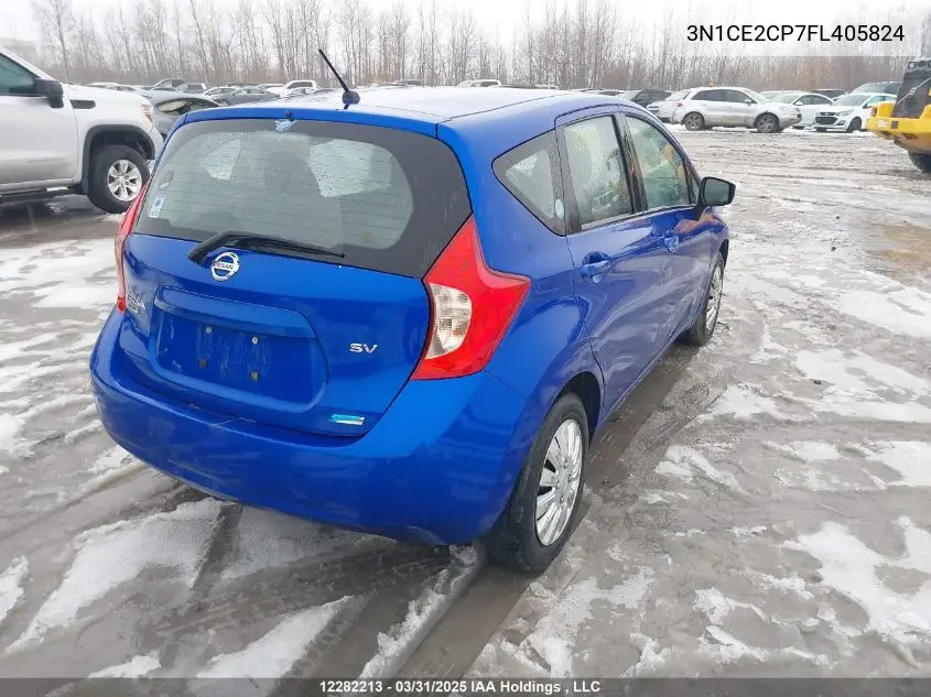 2015 Nissan Versa Note S/S Plus/Sv/Sl/Sr VIN: 3N1CE2CP7FL405824 Lot: 12282213
