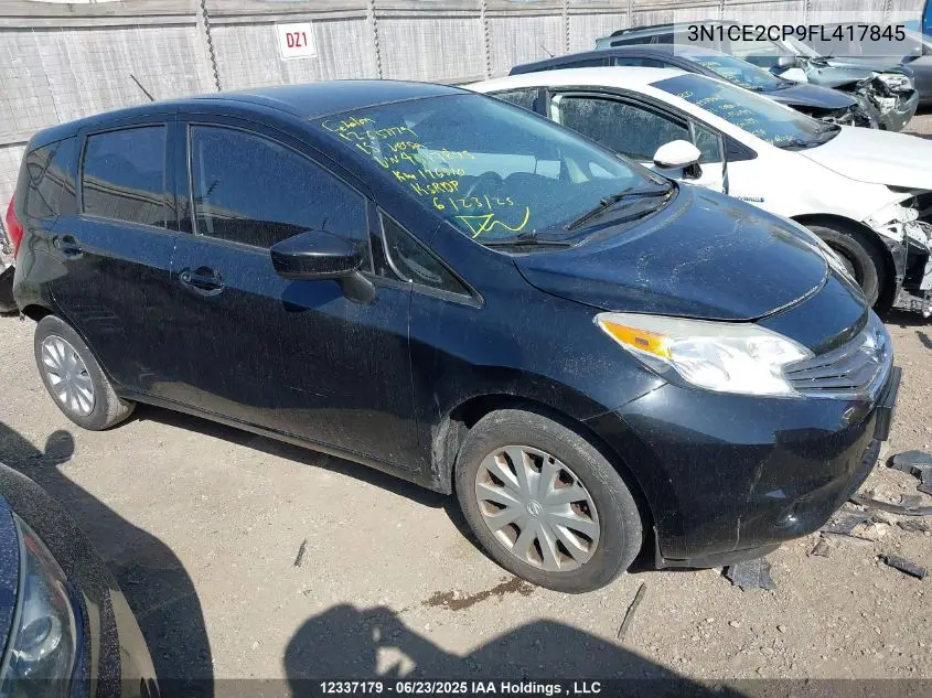 2015 Nissan Versa Note S/S Plus/Sv/Sl/Sr VIN: 3N1CE2CP9FL417845 Lot: 12337179