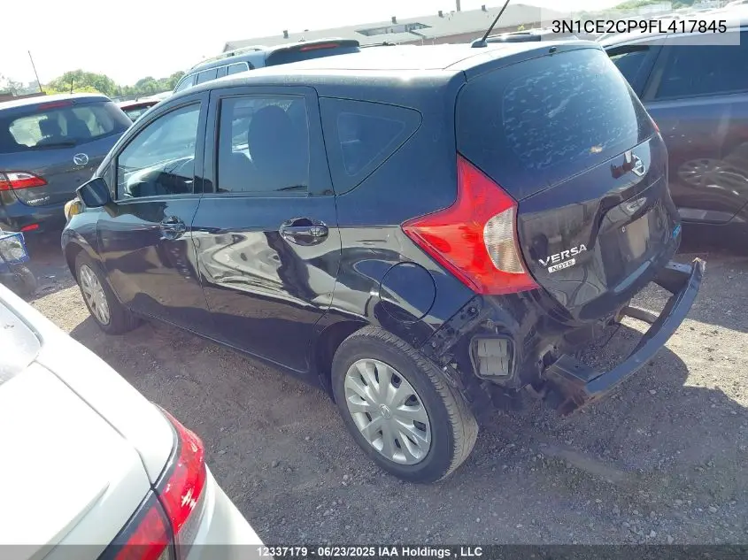 2015 Nissan Versa Note S/S Plus/Sv/Sl/Sr VIN: 3N1CE2CP9FL417845 Lot: 12337179