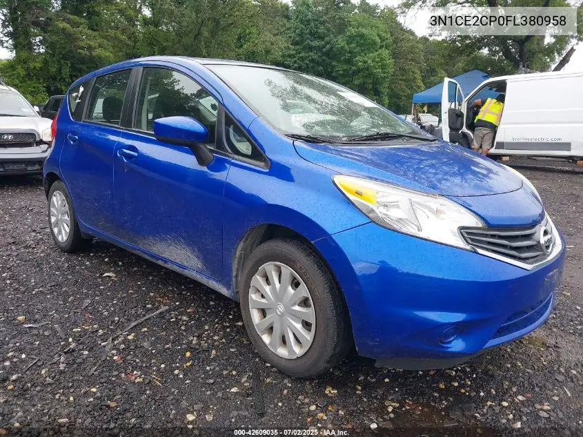 2015 Nissan Versa Note S (Sr)/S Plus/Sl/Sr/Sv VIN: 3N1CE2CP0FL380958 Lot: 42609035