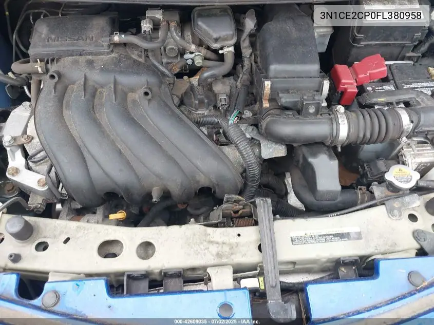 2015 Nissan Versa Note S (Sr)/S Plus/Sl/Sr/Sv VIN: 3N1CE2CP0FL380958 Lot: 42609035