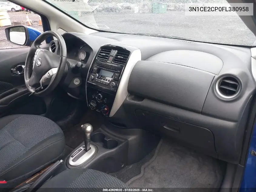 2015 Nissan Versa Note S (Sr)/S Plus/Sl/Sr/Sv VIN: 3N1CE2CP0FL380958 Lot: 42609035