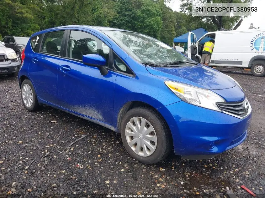 2015 Nissan Versa Note S (Sr)/S Plus/Sl/Sr/Sv VIN: 3N1CE2CP0FL380958 Lot: 42609035