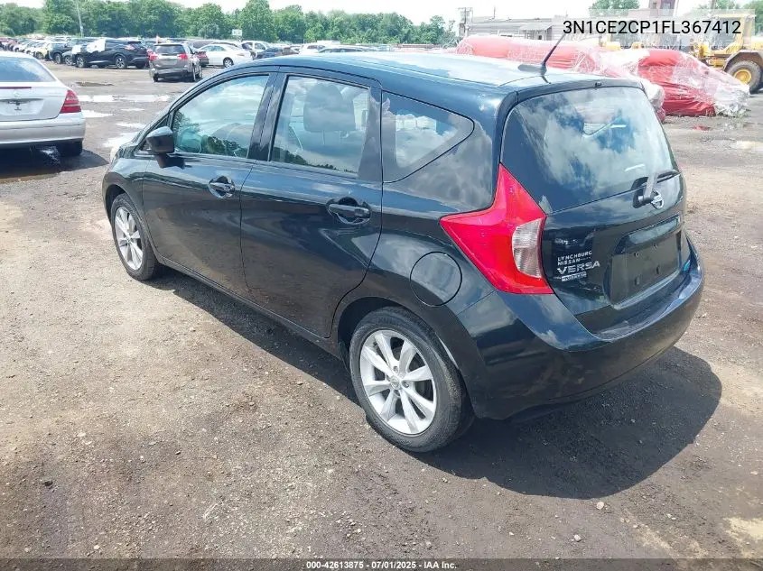 2015 Nissan Versa Note Sl VIN: 3N1CE2CP1FL367412 Lot: 42613875