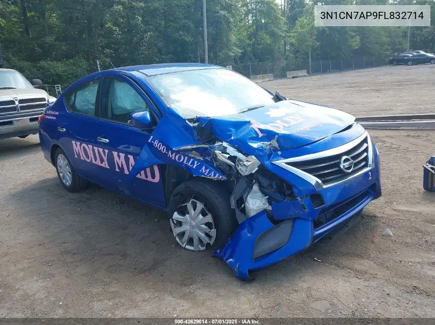2015 Nissan Versa 1.6 S/1.6 S+/1.6 Sl/1.6 Sv VIN: 3N1CN7AP9FL832714 Lot: 42629014