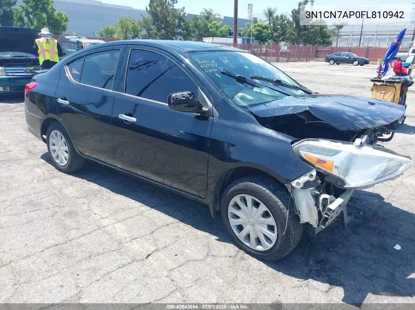 2015 Nissan Versa 1.6 Sv VIN: 3N1CN7AP0FL810942 Lot: 42643854
