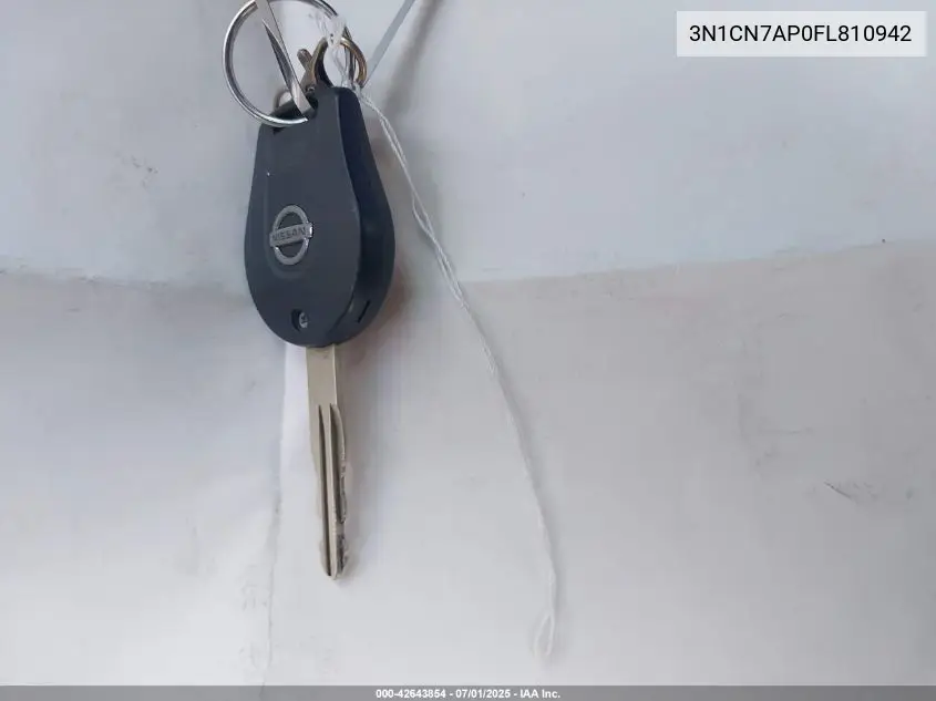 2015 Nissan Versa 1.6 Sv VIN: 3N1CN7AP0FL810942 Lot: 42643854