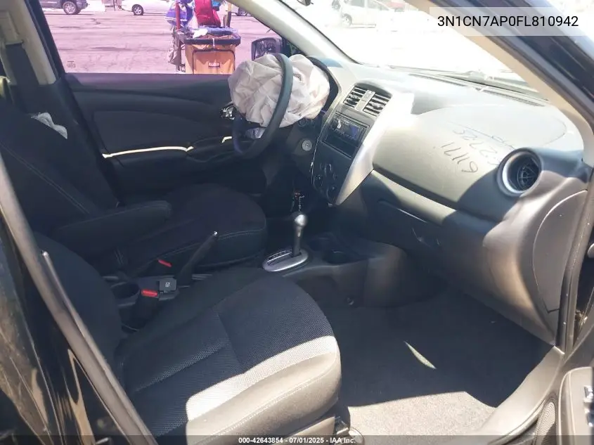 2015 Nissan Versa 1.6 Sv VIN: 3N1CN7AP0FL810942 Lot: 42643854