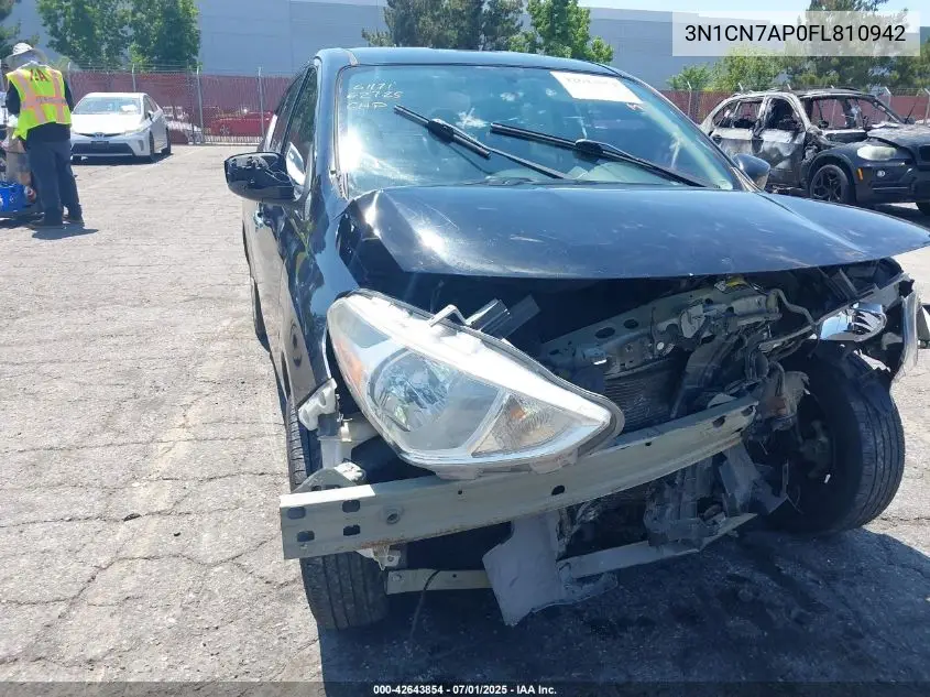 2015 Nissan Versa 1.6 Sv VIN: 3N1CN7AP0FL810942 Lot: 42643854