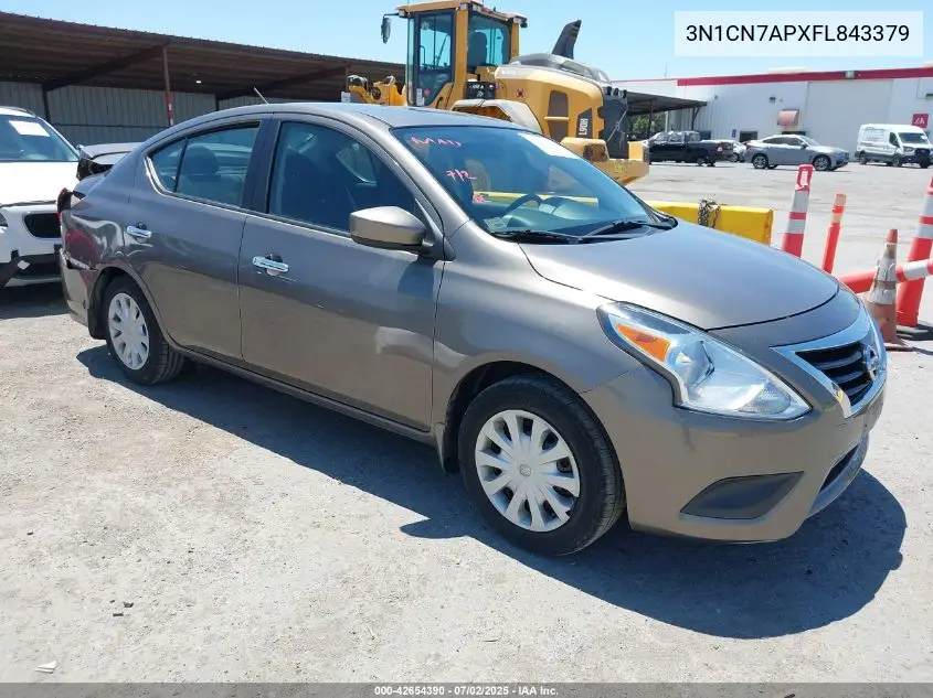 2015 Nissan Versa 1.6 Sv VIN: 3N1CN7APXFL843379 Lot: 42654390