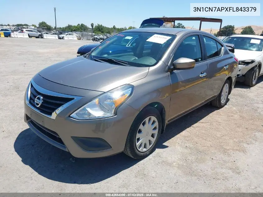 2015 Nissan Versa 1.6 Sv VIN: 3N1CN7APXFL843379 Lot: 42654390