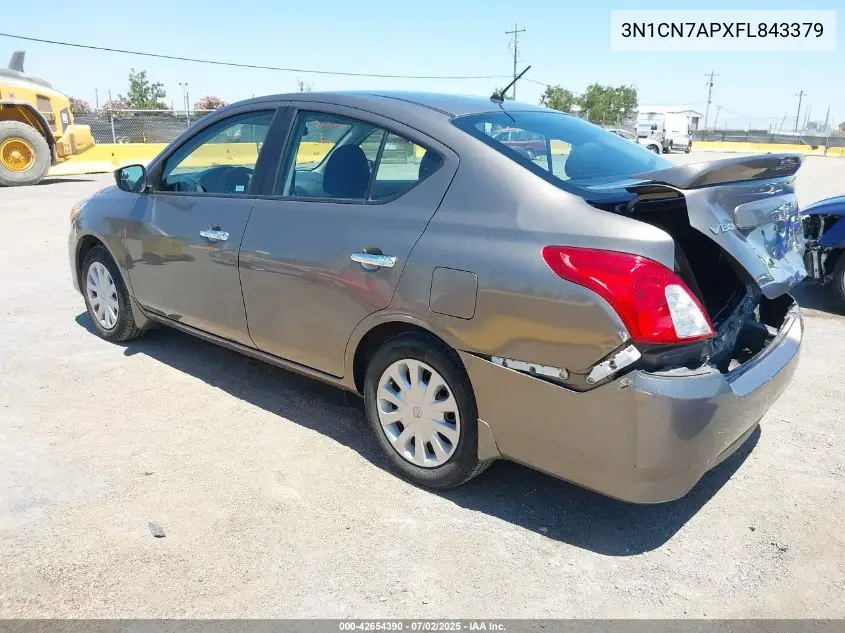 2015 Nissan Versa 1.6 Sv VIN: 3N1CN7APXFL843379 Lot: 42654390
