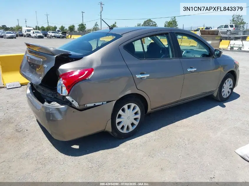 2015 Nissan Versa 1.6 Sv VIN: 3N1CN7APXFL843379 Lot: 42654390