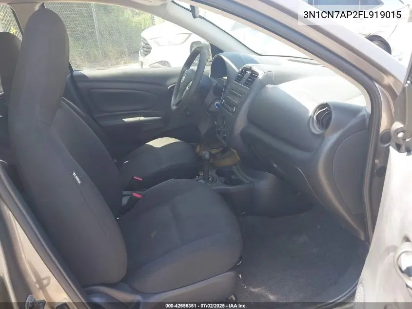 2015 Nissan Versa 1.6 S+ VIN: 3N1CN7AP2FL919015 Lot: 42656351