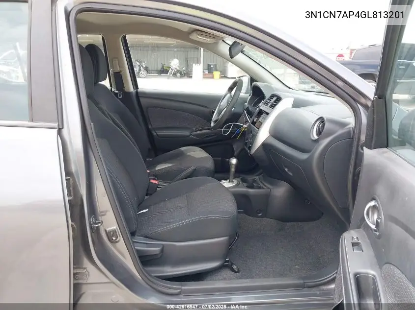 2016 Nissan Versa 1.6 S/1.6 S+/1.6 Sl/1.6 Sv VIN: 3N1CN7AP4GL813201 Lot: 42616547