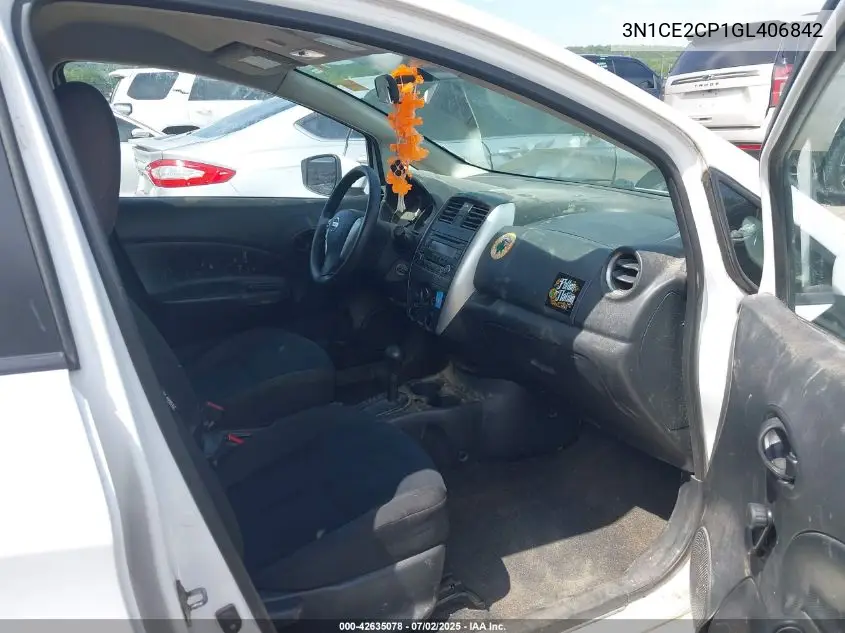 2016 Nissan Versa Note S (Sr)/S Plus/Sl/Sr/Sv VIN: 3N1CE2CP1GL406842 Lot: 42635078