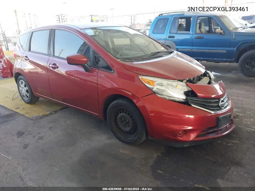 2016 Nissan Versa Note S (Sr)/S Plus/Sl/Sr/Sv VIN: 3N1CE2CPXGL393461 Lot: 42639086