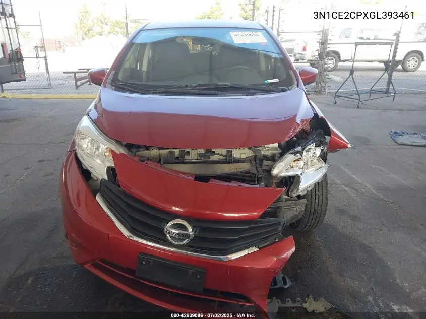 2016 Nissan Versa Note S (Sr)/S Plus/Sl/Sr/Sv VIN: 3N1CE2CPXGL393461 Lot: 42639086