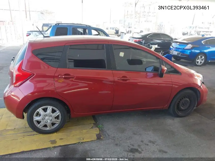 2016 Nissan Versa Note S (Sr)/S Plus/Sl/Sr/Sv VIN: 3N1CE2CPXGL393461 Lot: 42639086