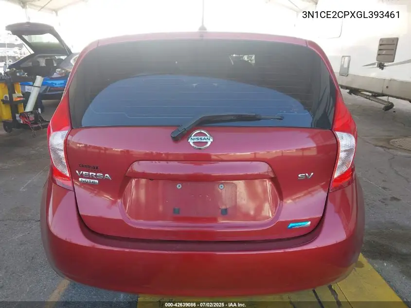 2016 Nissan Versa Note S (Sr)/S Plus/Sl/Sr/Sv VIN: 3N1CE2CPXGL393461 Lot: 42639086
