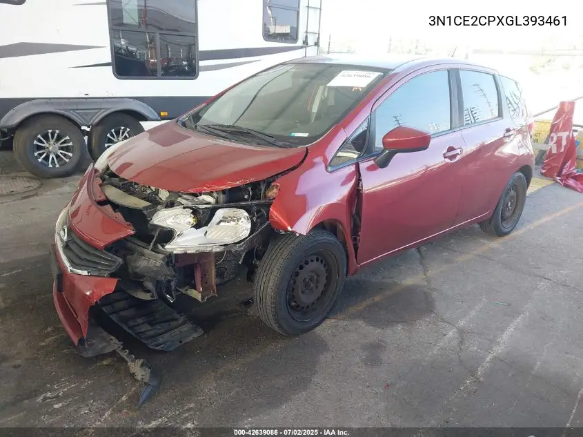2016 Nissan Versa Note S (Sr)/S Plus/Sl/Sr/Sv VIN: 3N1CE2CPXGL393461 Lot: 42639086