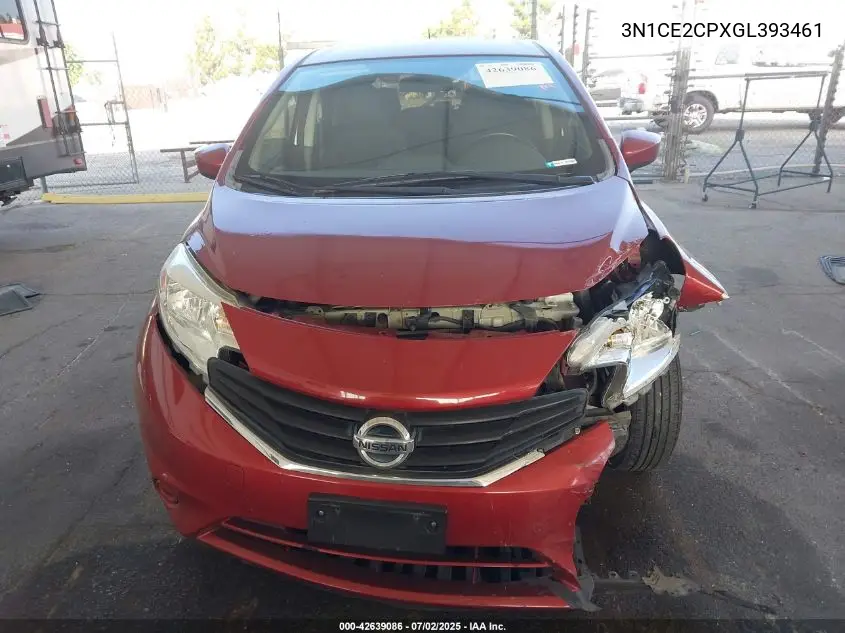 2016 Nissan Versa Note S (Sr)/S Plus/Sl/Sr/Sv VIN: 3N1CE2CPXGL393461 Lot: 42639086