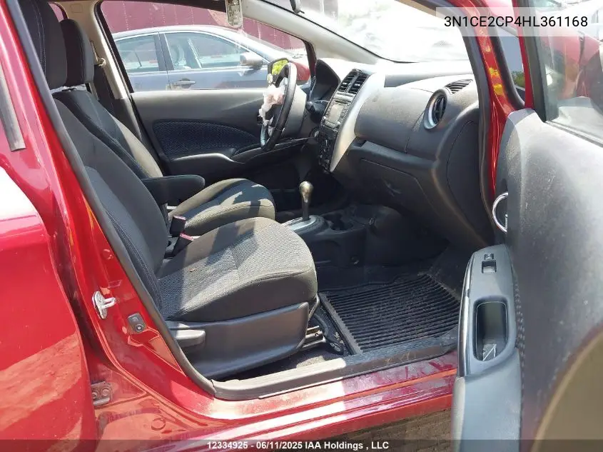 2017 Nissan Versa VIN: 3N1CE2CP4HL361168 Lot: 12334925