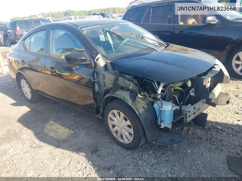 2017 Nissan Versa 1.6 S+ VIN: 3N1CN7AP1HL823668 Lot: 41955899