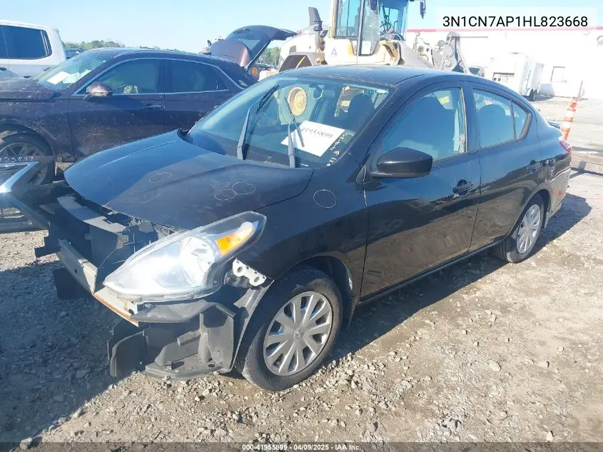 2017 Nissan Versa 1.6 S+ VIN: 3N1CN7AP1HL823668 Lot: 41955899