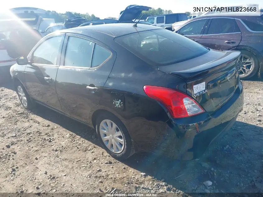 2017 Nissan Versa 1.6 S+ VIN: 3N1CN7AP1HL823668 Lot: 41955899