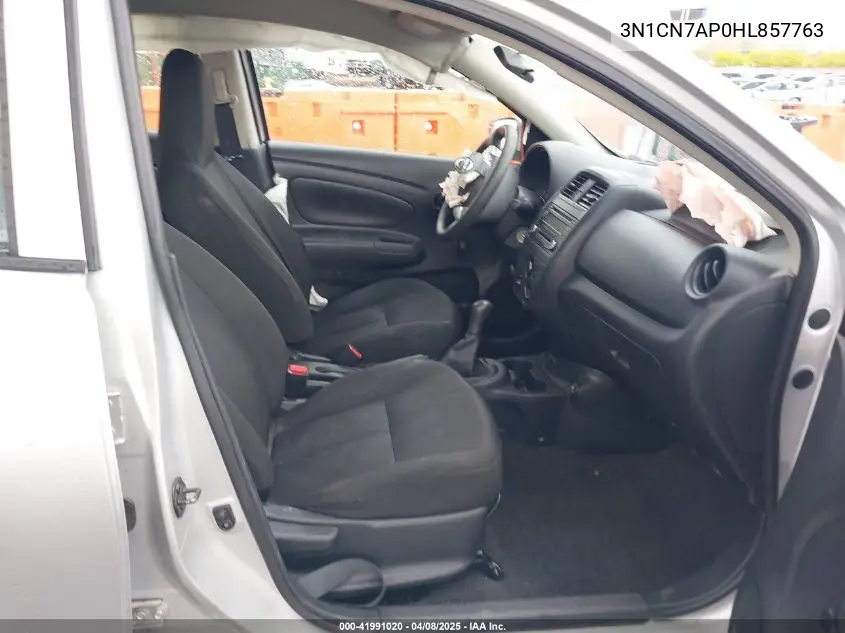2017 Nissan Versa 1.6 S VIN: 3N1CN7AP0HL857763 Lot: 41991020