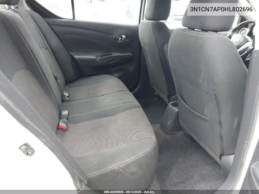 2017 Nissan Versa 1.6 Sv VIN: 3N1CN7AP0HL802696 Lot: 42265558